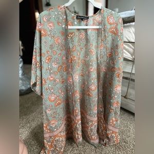 DEREK HEART- Floral Kimono